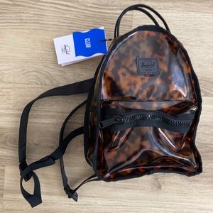 Herschel Tortoise Shell Clear Mini Backpack